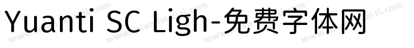Yuanti SC Ligh字体转换